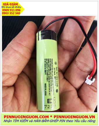 Pin sạc 18650 Lithium 3.7v 3400mAh, Pin tông đơ Panasonic NCR18650B-3400mAh (Zắc cắm) /Nhận hàn ghép pin
